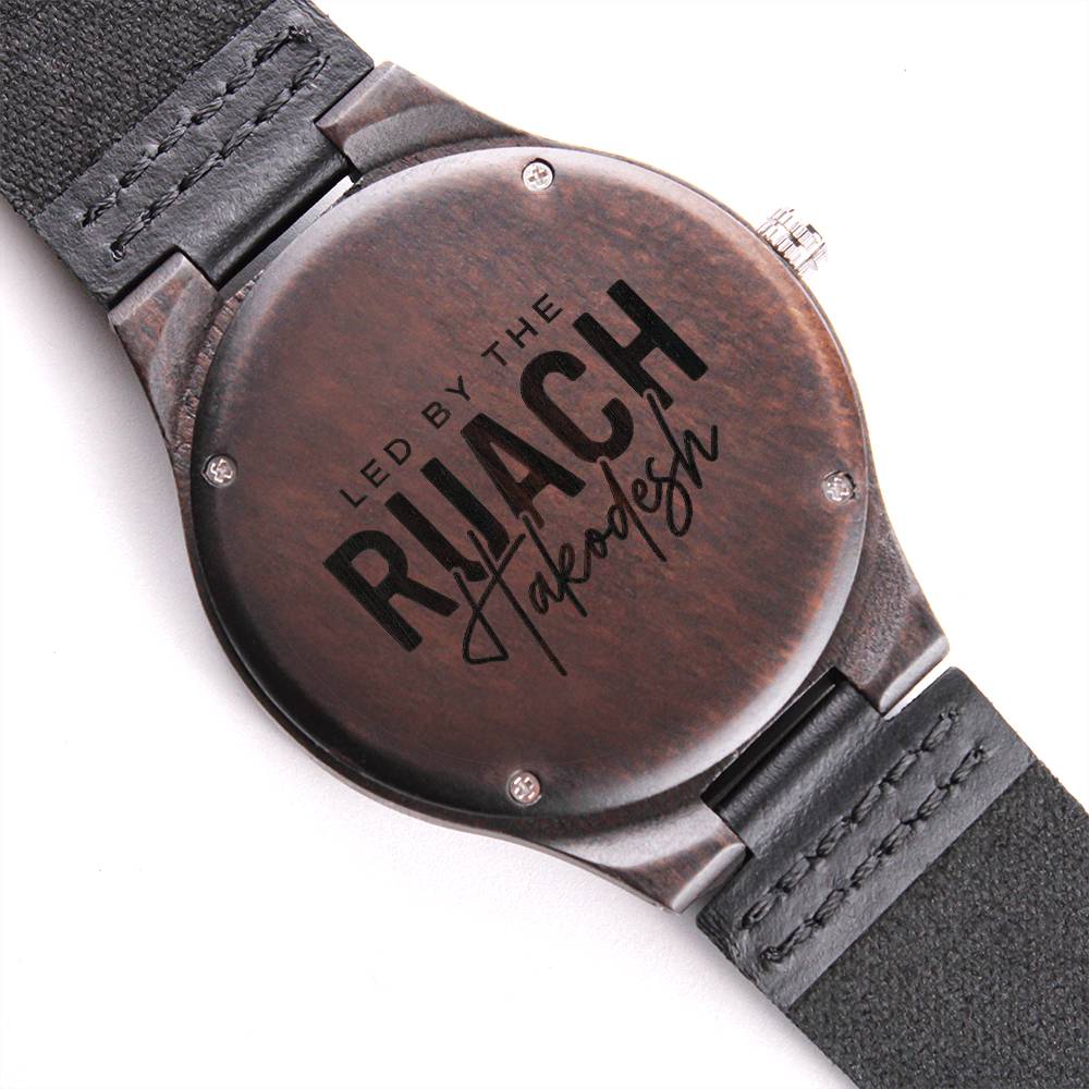 Christian Watch Led By The Ruach Hakodesh Engraved Wooden Sandalwood Watches Standard Box