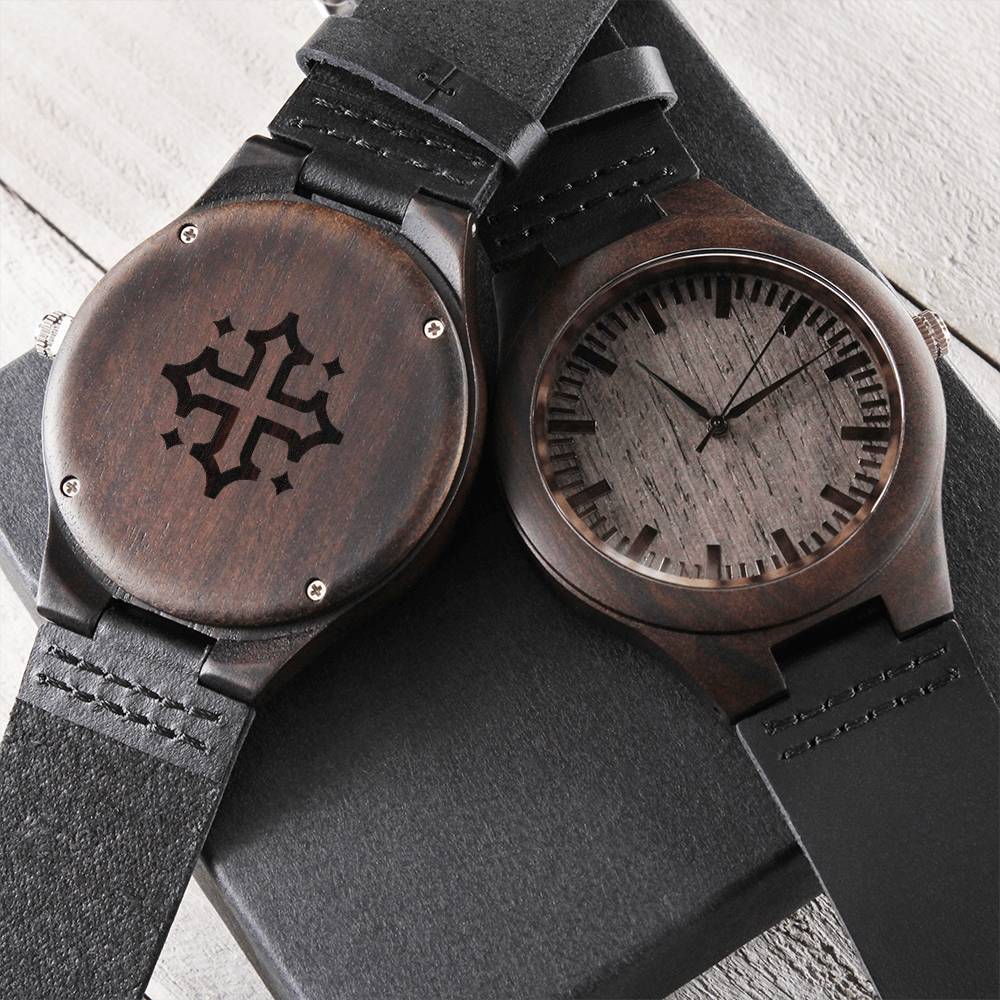 Christian Watch Acts 29 Cross Engraved Wooden Sandalwood Watches