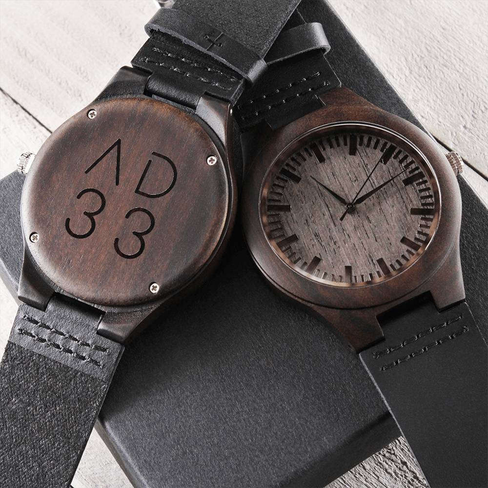 Christian Watch AD 33 Engraved Wooden Sandalwood Watches