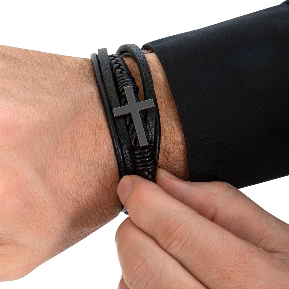 Acts 29 Collective Cross Leather Bracelet Men's Bracelets   