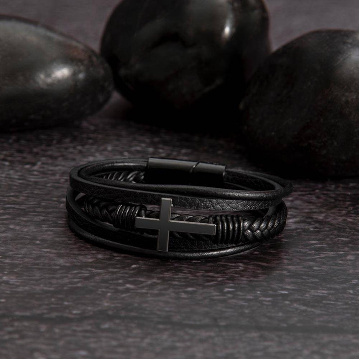 Acts 29 Collective Cross Leather Bracelet Men's Bracelets   