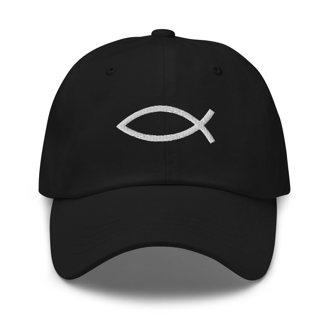 Christian Hat ΙΧΘΥΣ Fish Classic Dad Classic Dad Hat Black