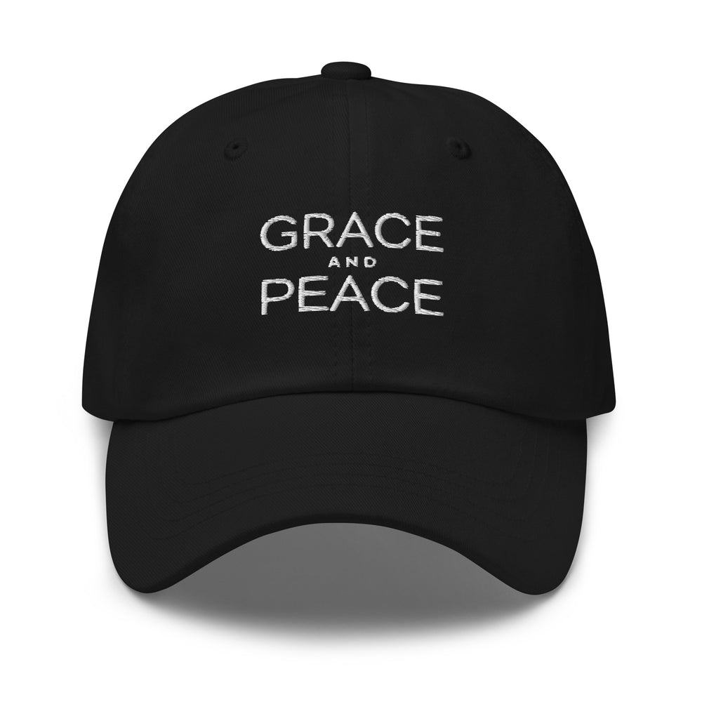 Christian Hat Grace and Peace Classic Dad Classic Dad Hat Black