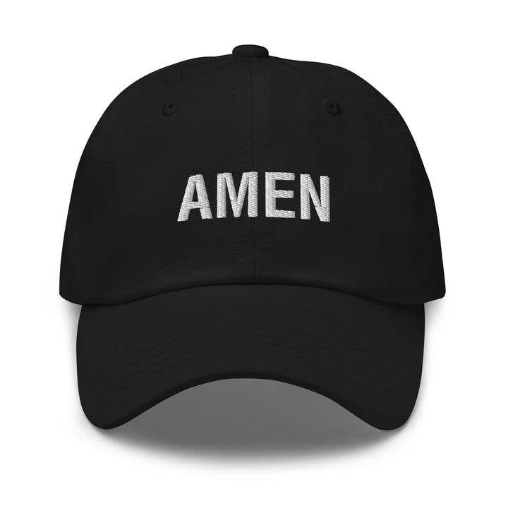 Christian Hat Amen Classic Dad Classic Dad Hat Black