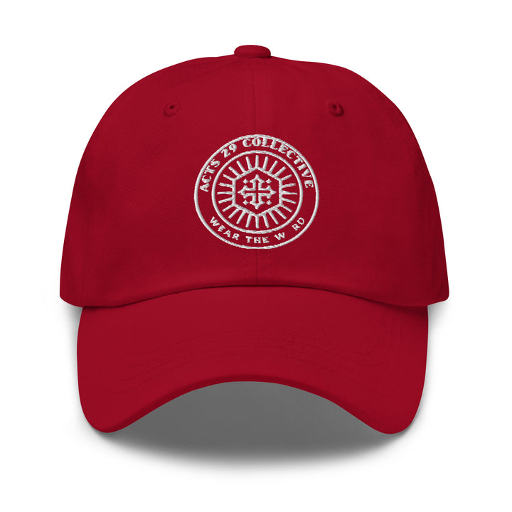 Christian Hat Wear The Word Classic Dad Classic Dad Hat Cranberry