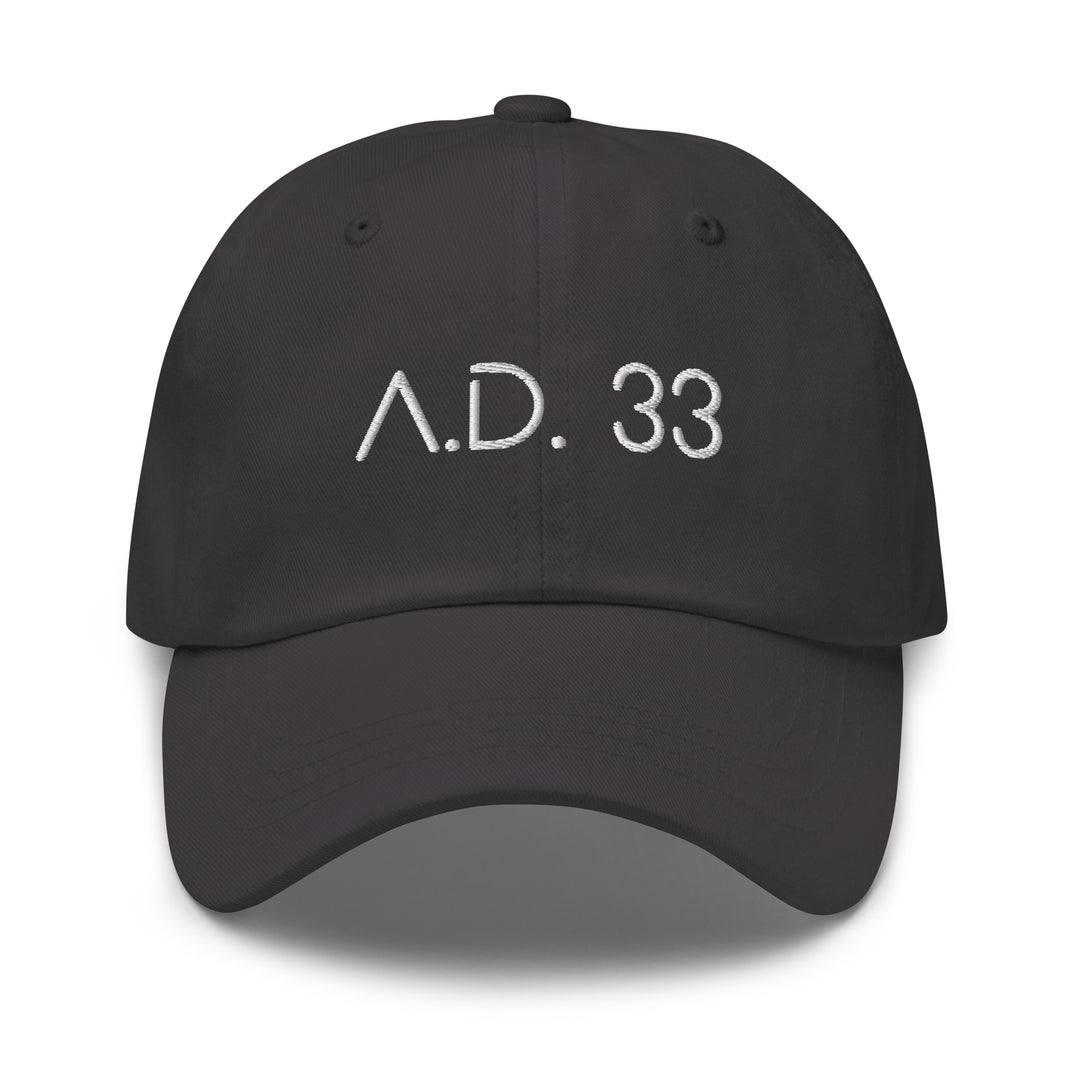 Christian Hat AD 33 Classic Dad Classic Dad Hat Dark Grey