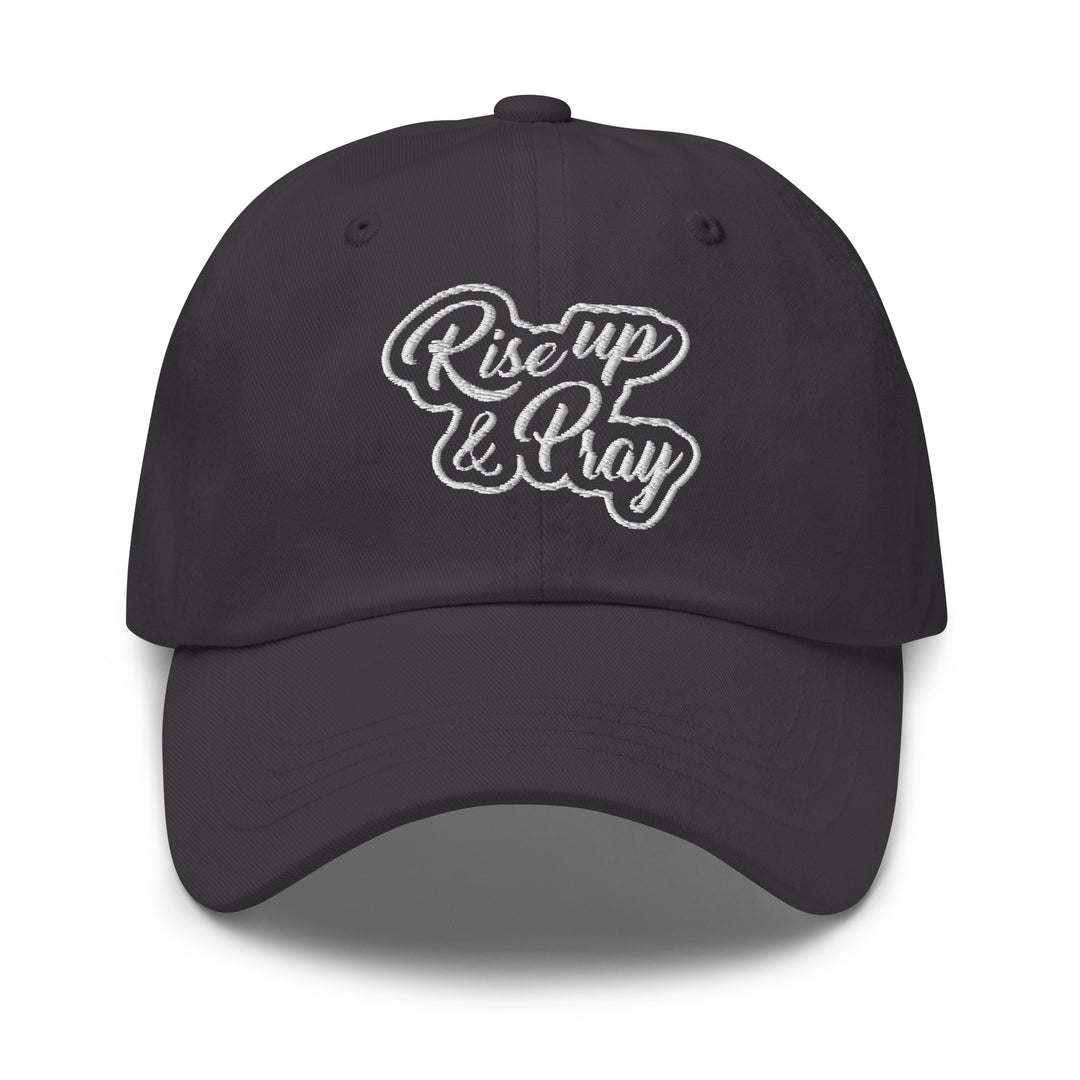 Christian Hat Rise Up & Pray Classic Dad Classic Dad Hat Dark Grey