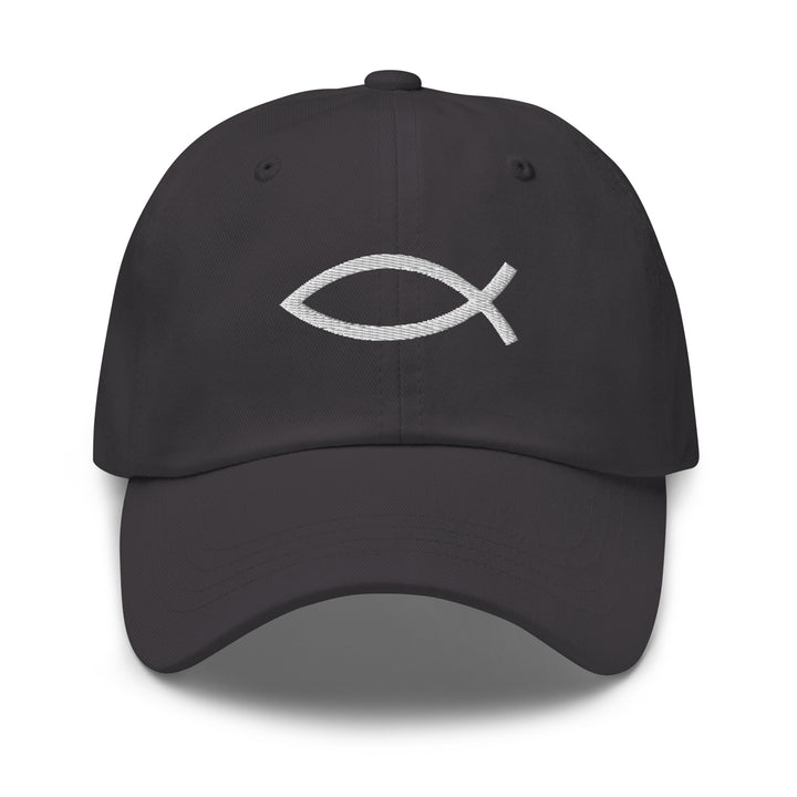 Christian Hat ΙΧΘΥΣ Fish Classic Dad Classic Dad Hat Dark Grey