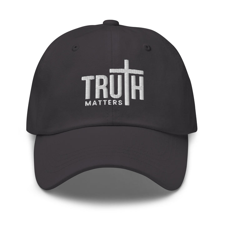 Christian Hat Truth Matters Classic Dad Classic Dad Hat Dark Grey