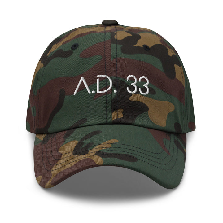 AD 33 Classic Dad Hat Classic Dad Hat Green Camo  