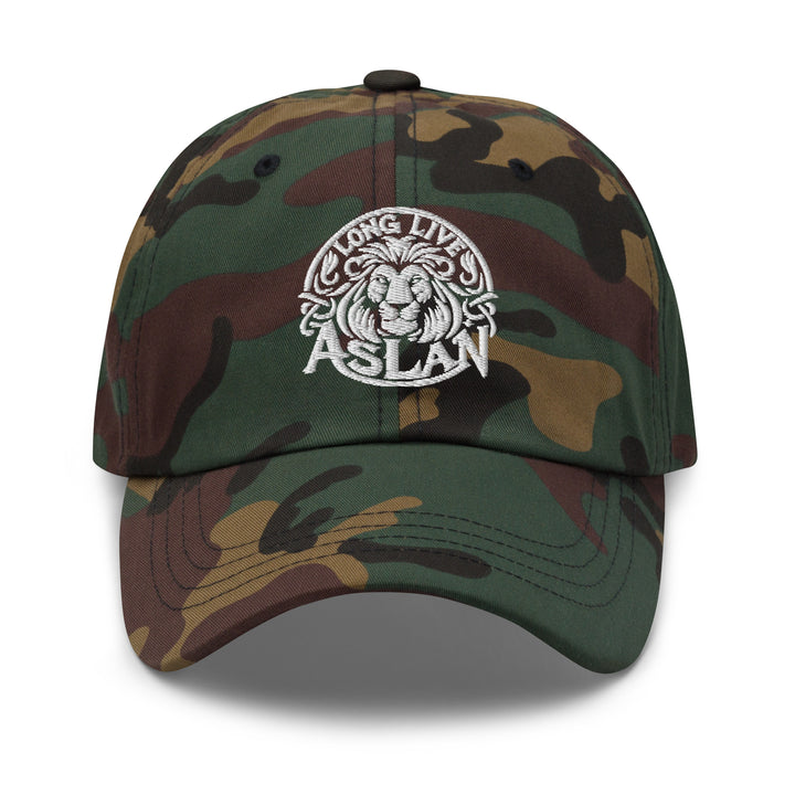 Christian Hat Aslan Classic Dad Classic Dad Hat Green Camo