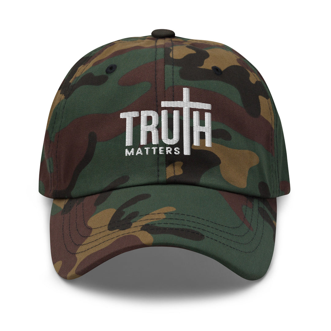 Christian Hat Truth Matters Classic Dad Classic Dad Hat Green Camo