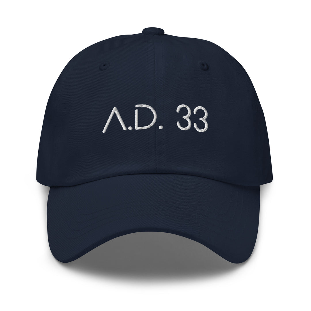 Christian Hat AD 33 Classic Dad Classic Dad Hat Navy