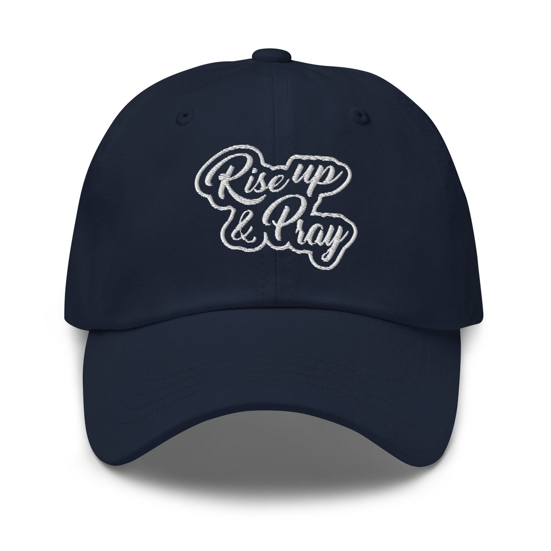 Christian Hat Rise Up & Pray Classic Dad Classic Dad Hat Navy