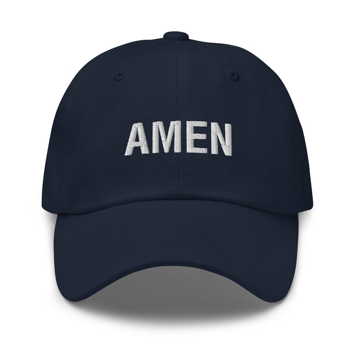 Christian Hat Amen Classic Dad Classic Dad Hat Navy