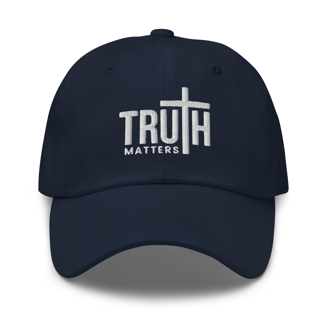 Christian Hat Truth Matters Classic Dad Classic Dad Hat Navy