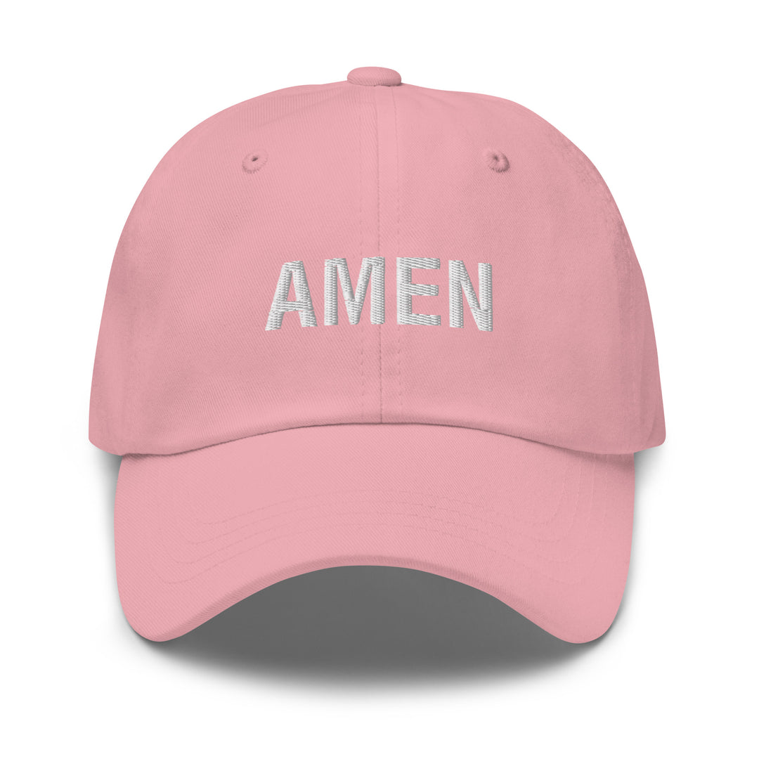 Christian Hat Amen Classic Dad Classic Dad Hat Pink