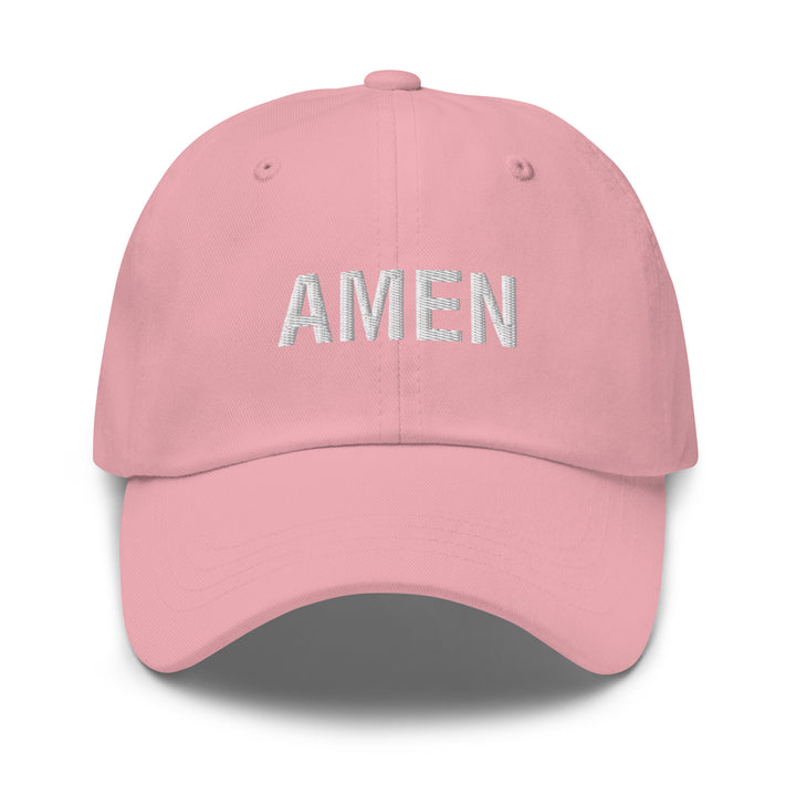 Christian Hat Amen Classic Dad Classic Dad Hat Pink