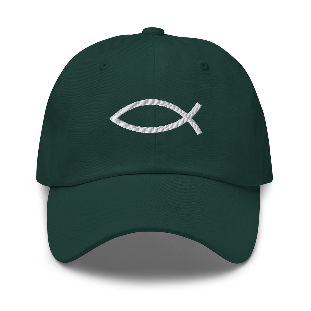 Christian Hat ΙΧΘΥΣ Fish Classic Dad Classic Dad Hat Spruce