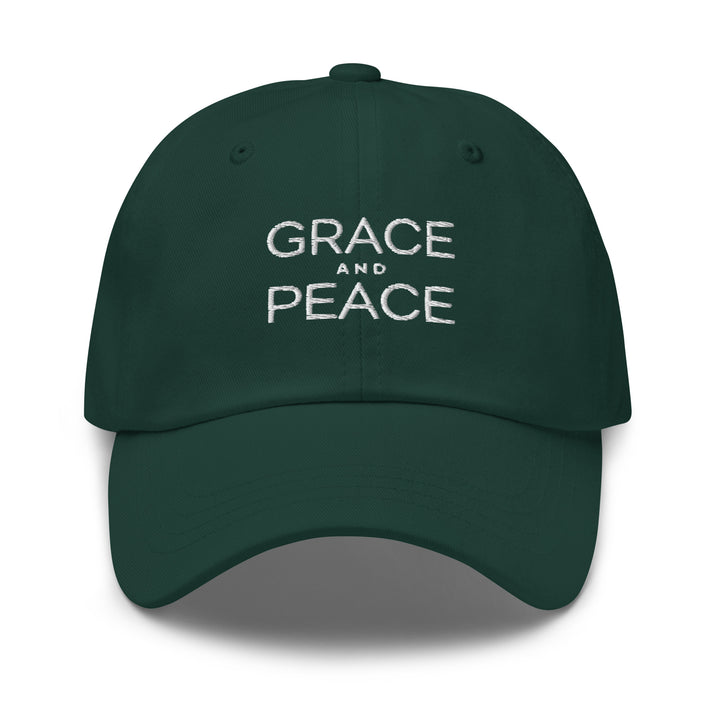 Christian Hat Grace and Peace Classic Dad Classic Dad Hat Spruce