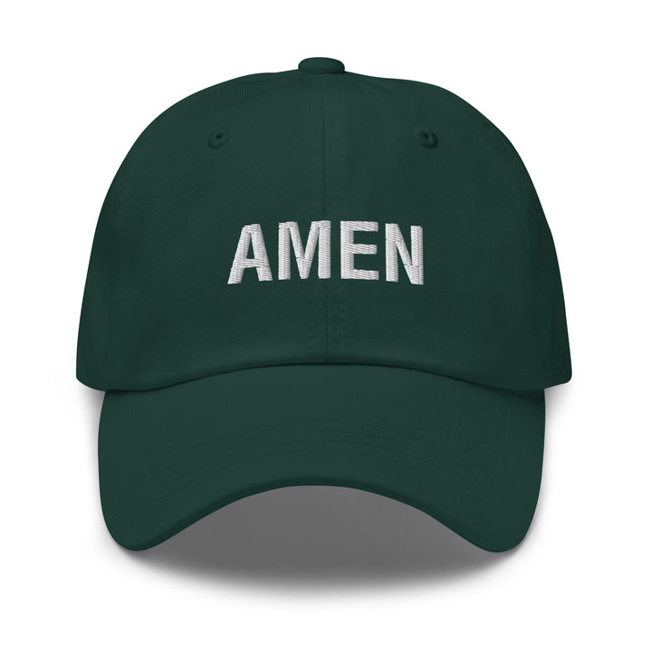 Christian Hat Amen Classic Dad Classic Dad Hat Spruce