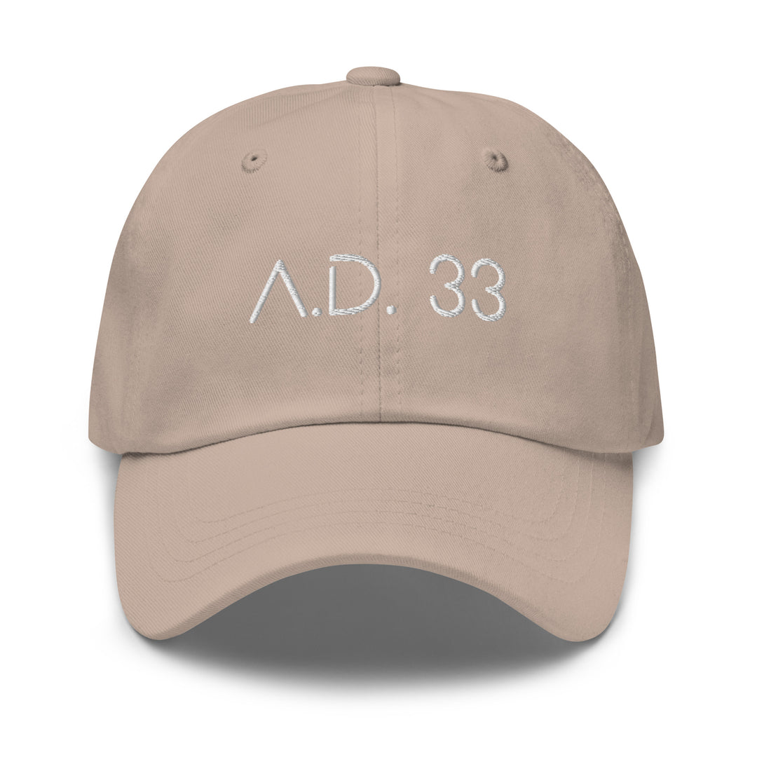 AD 33 Classic Dad Hat Classic Dad Hat Stone  