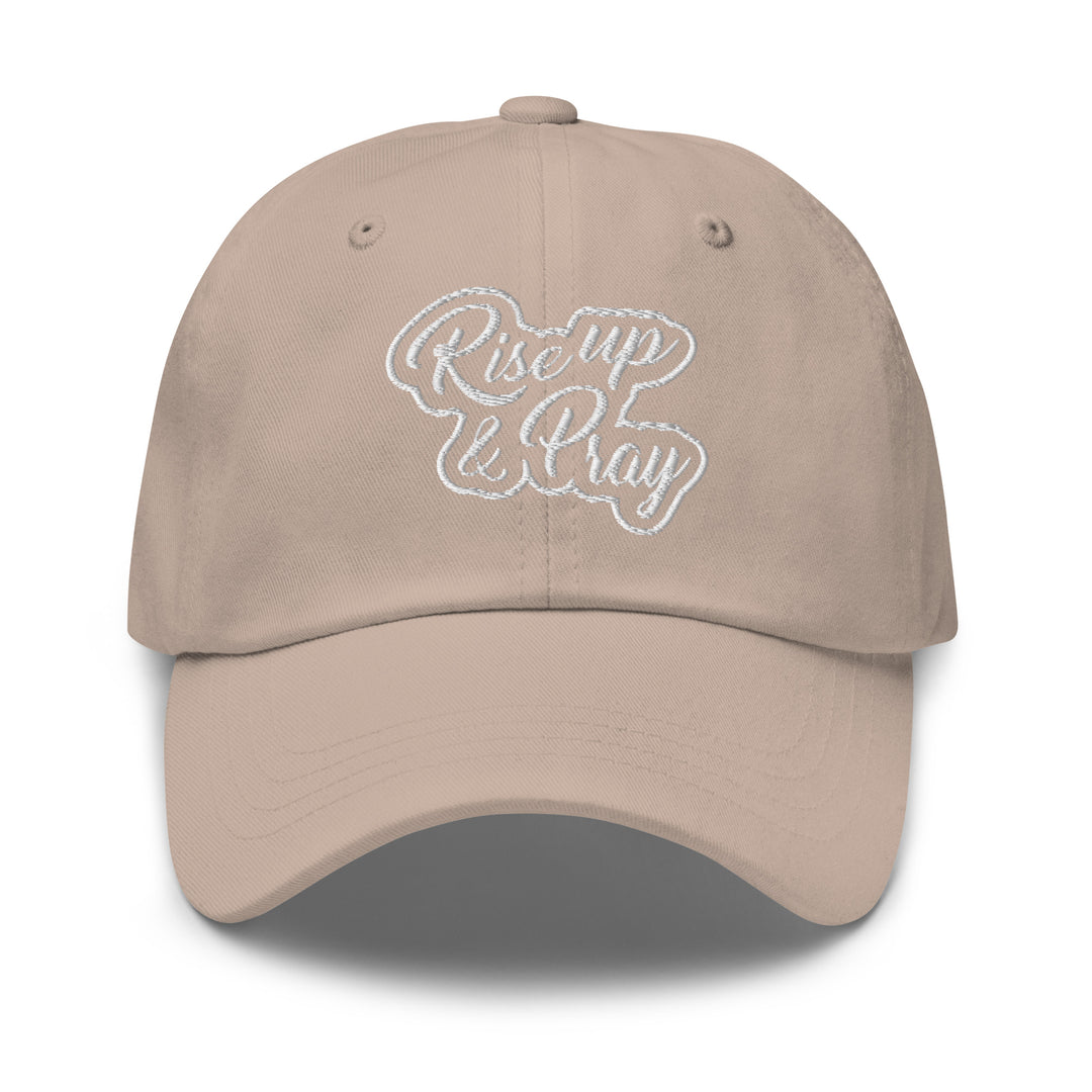 Christian Hat Rise Up & Pray Classic Dad Classic Dad Hat Stone