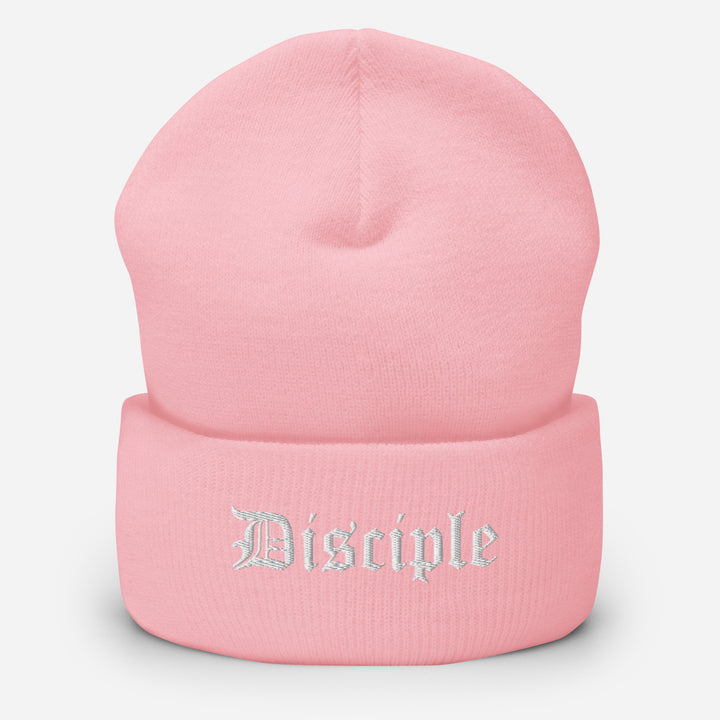 Christian Hat Disciple Beanie Cuffed Beanie Baby Pink