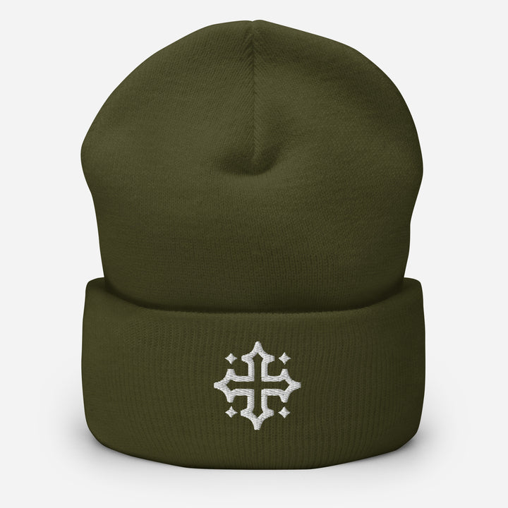 Christian Hat Acts 29 Cross Beanie Cuffed Beanie Olive