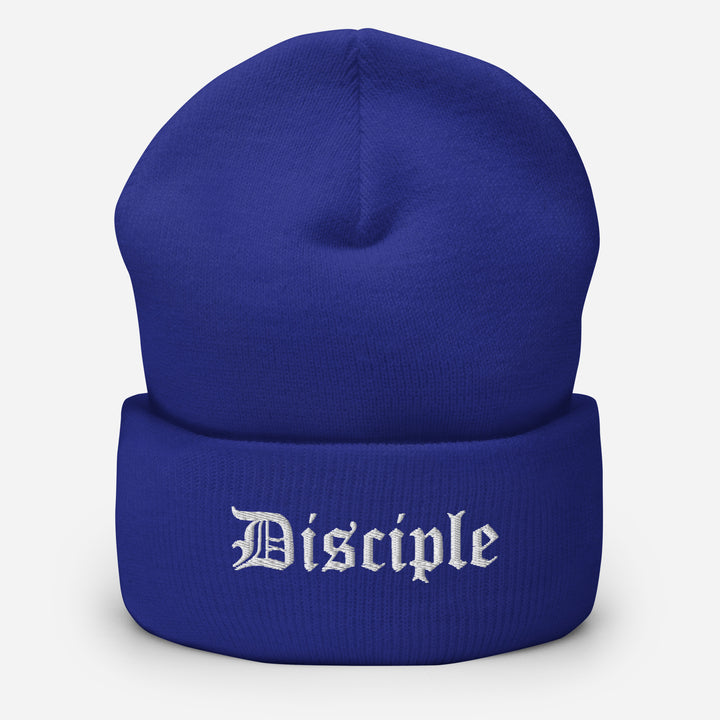 Christian Hat Disciple Beanie Cuffed Beanie Royal