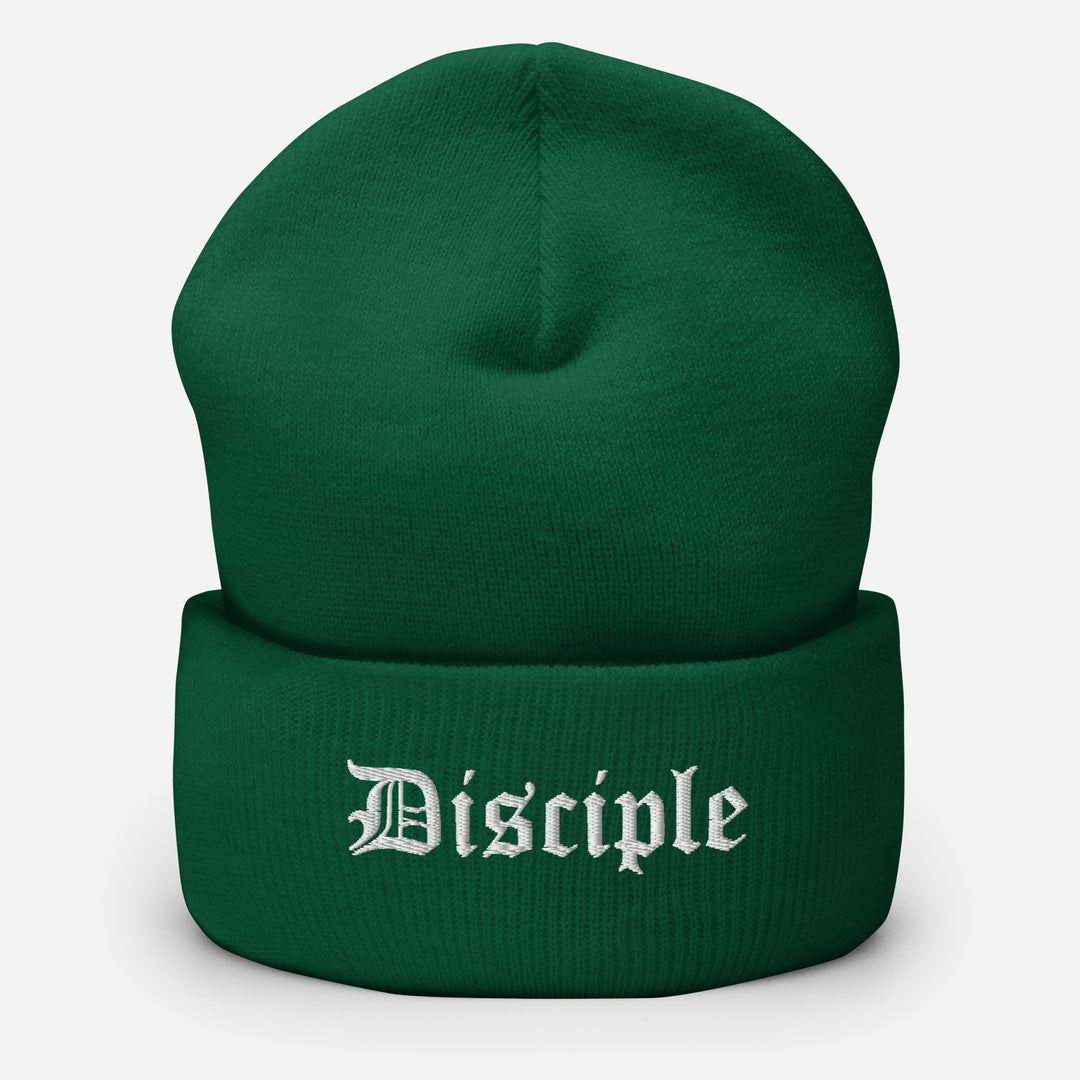 Christian Hat Disciple Beanie Cuffed Beanie Spruce