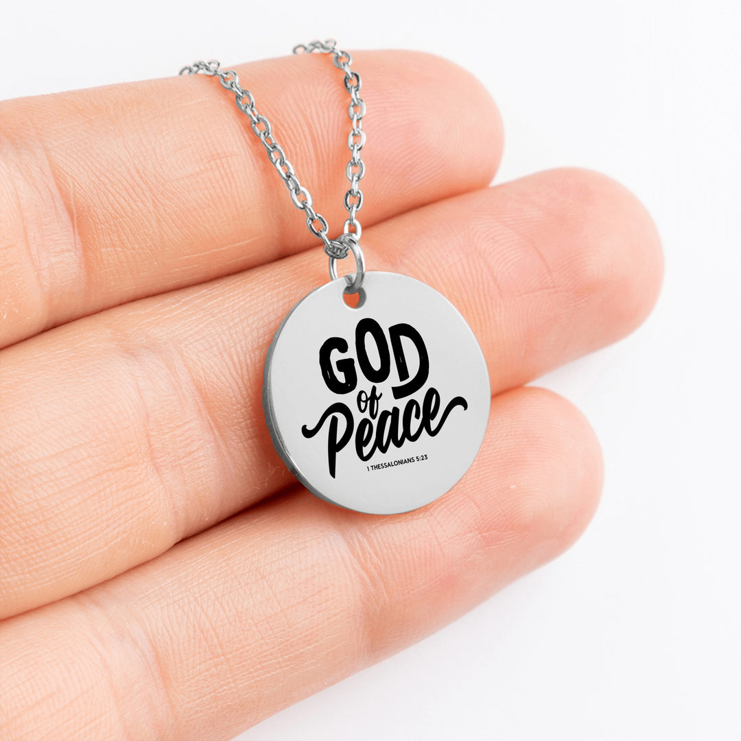 Christian Necklace God of Peace Pendant Pendant Necklaces