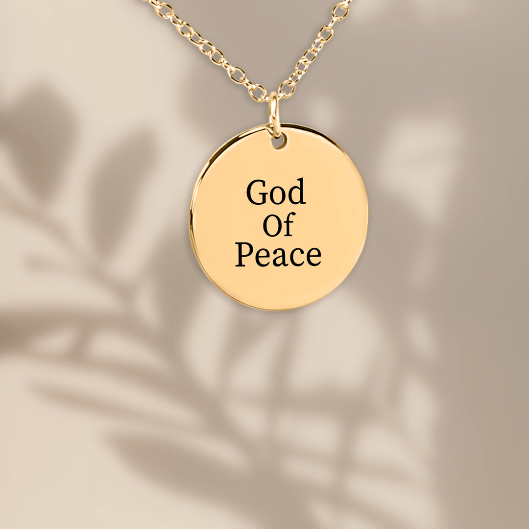 Christian Necklace God of Peace Pendant Pendant Necklaces