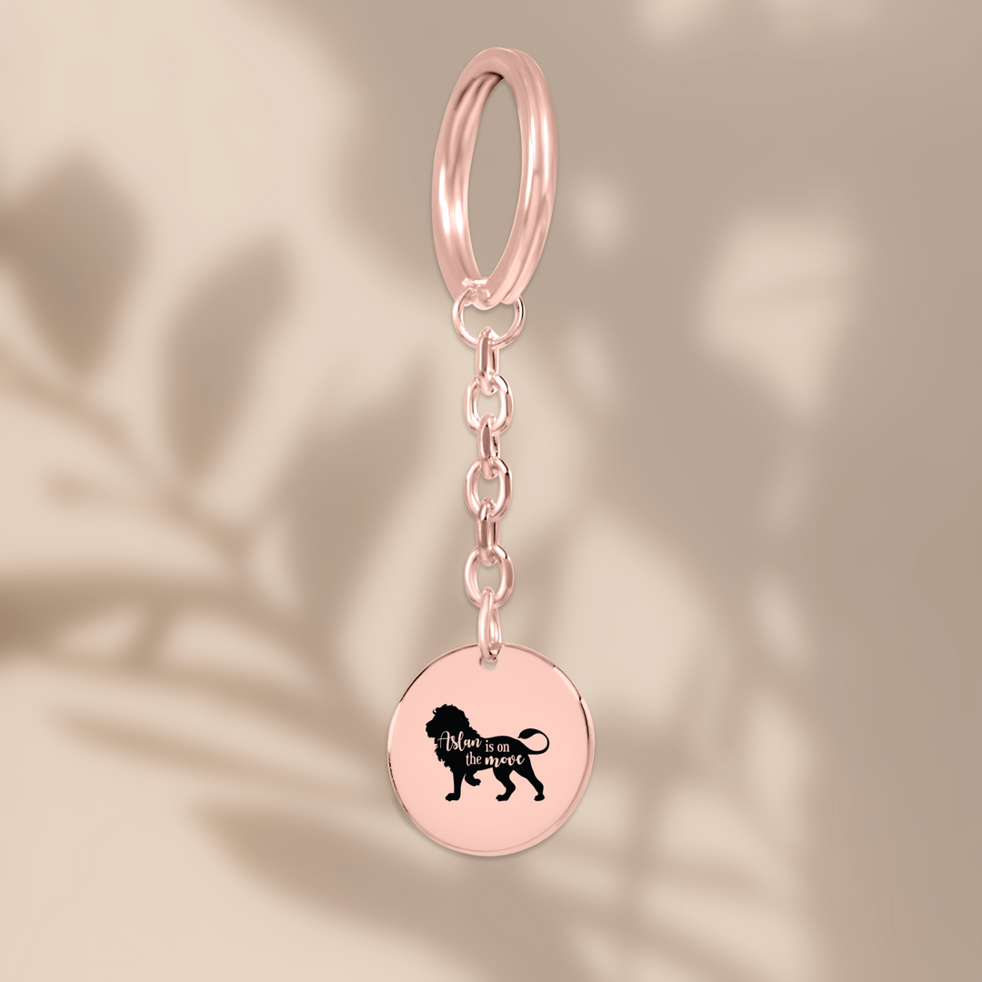 Christian Keychain Aslan Is On The Move Pendant Pendant Keychains