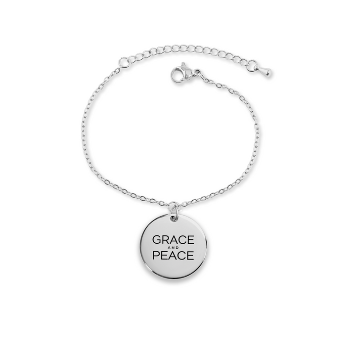 Christian Bracelet Grace and Peace Pendant Pendant Bracelets