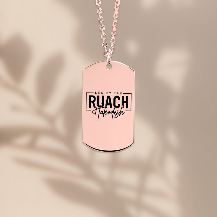 Christian Necklace Led By Ruach Hakodesh Tag Tag Necklaces