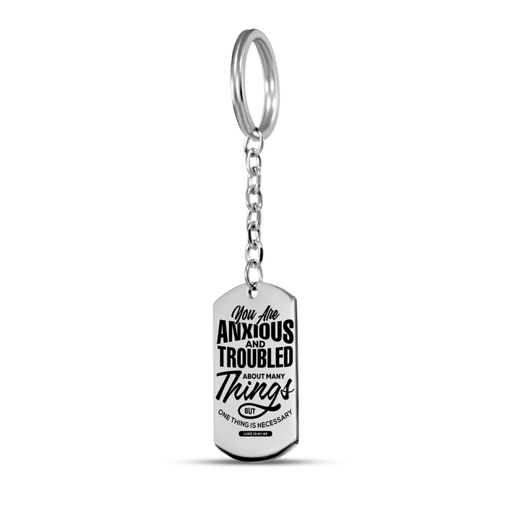 Christian Keychain Anxious And Troubled Tag Tag Keychains