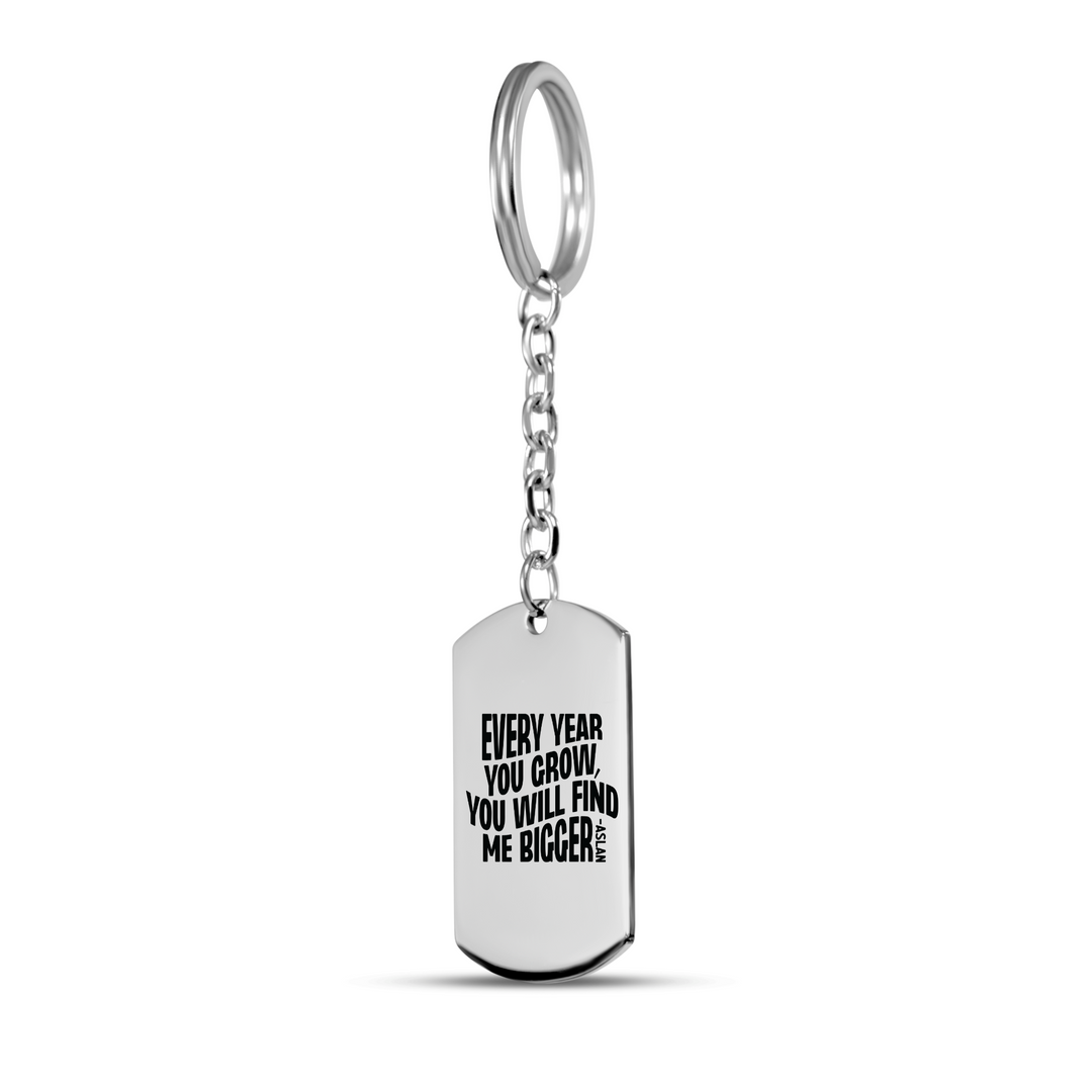 Christian Keychain Each Year You Grow Tag Tag Keychains