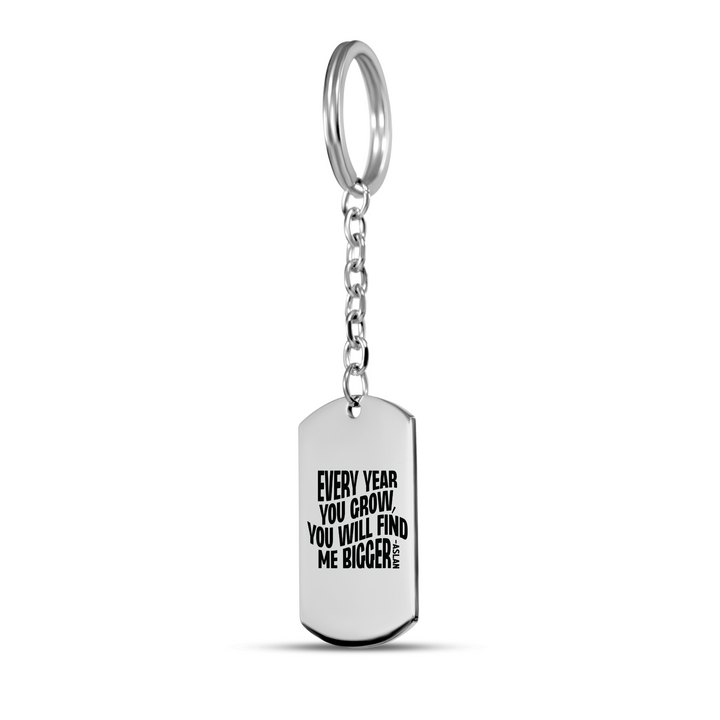 Christian Keychain Each Year You Grow Tag Tag Keychains