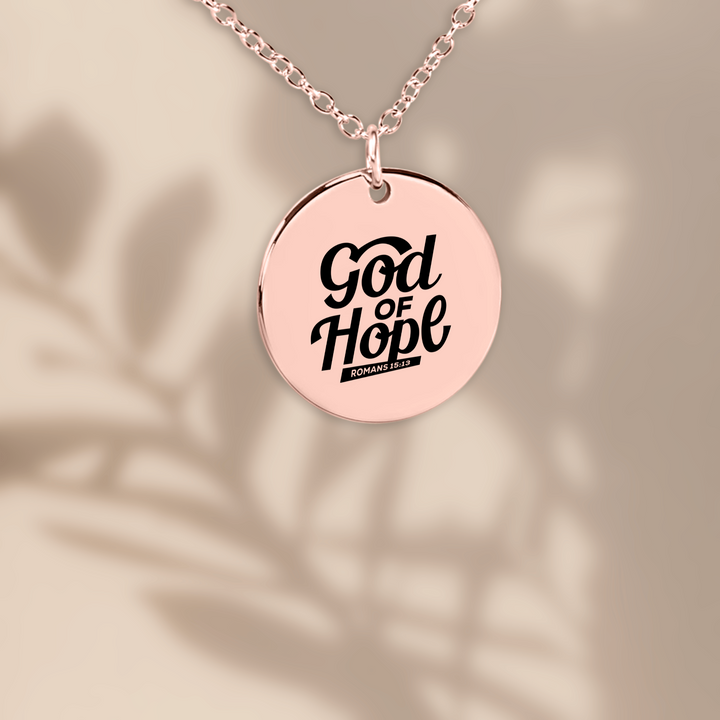 Christian Necklace God of Hope Pendant Pendant Necklaces