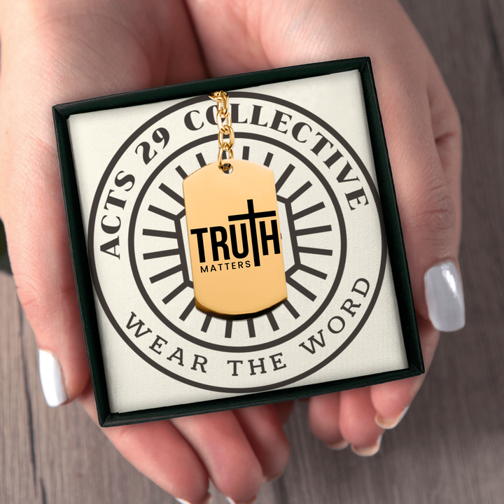 Christian Keychain Truth Matters Tag Tag Keychains