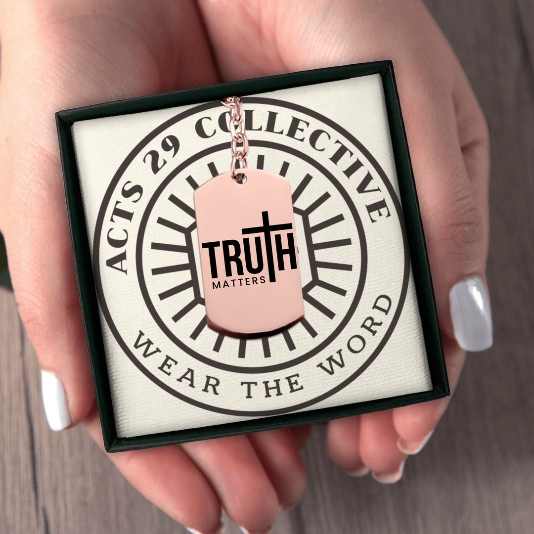 Christian Keychain Truth Matters Tag Tag Keychains