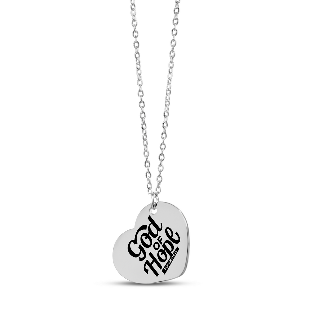 Christian Necklace God of Hope Heart Heart Necklaces