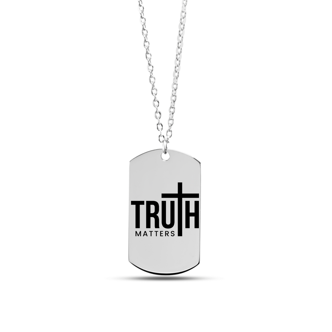 Christian Necklace Truth Matters Tag Tag Necklaces