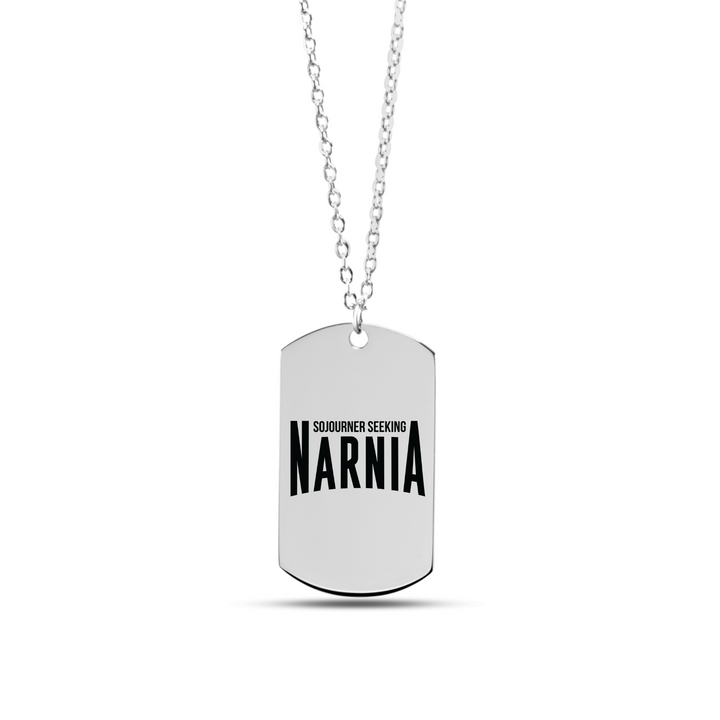 Christian Necklace Sojourner Seeking Narnia Tag Tag Necklaces