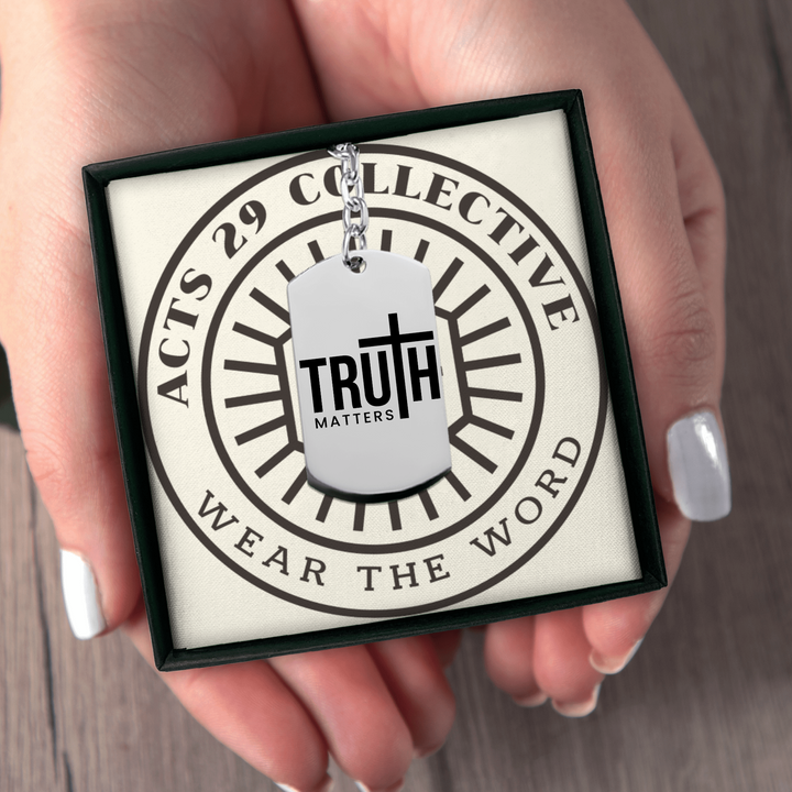 Christian Keychain Truth Matters Tag Tag Keychains