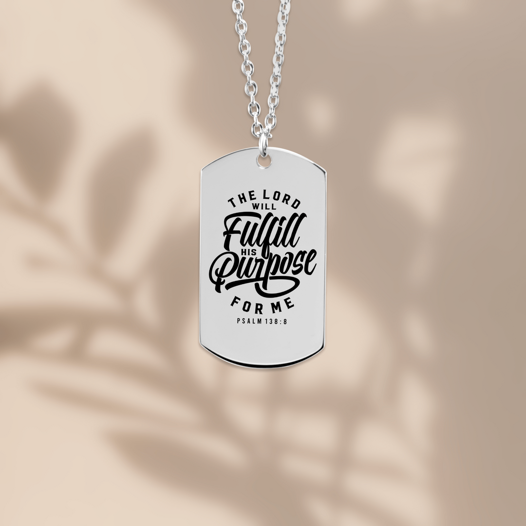 Christian Necklace Fulfill His Purpose Tag Tag Necklaces