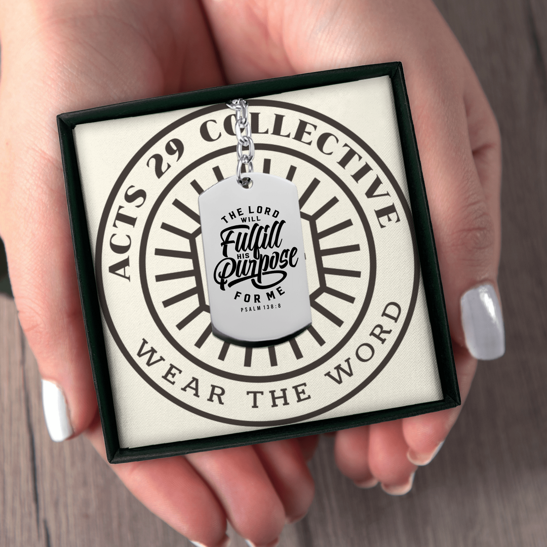 Christian Keychain Fulfill His Purpose Tag Tag Keychains