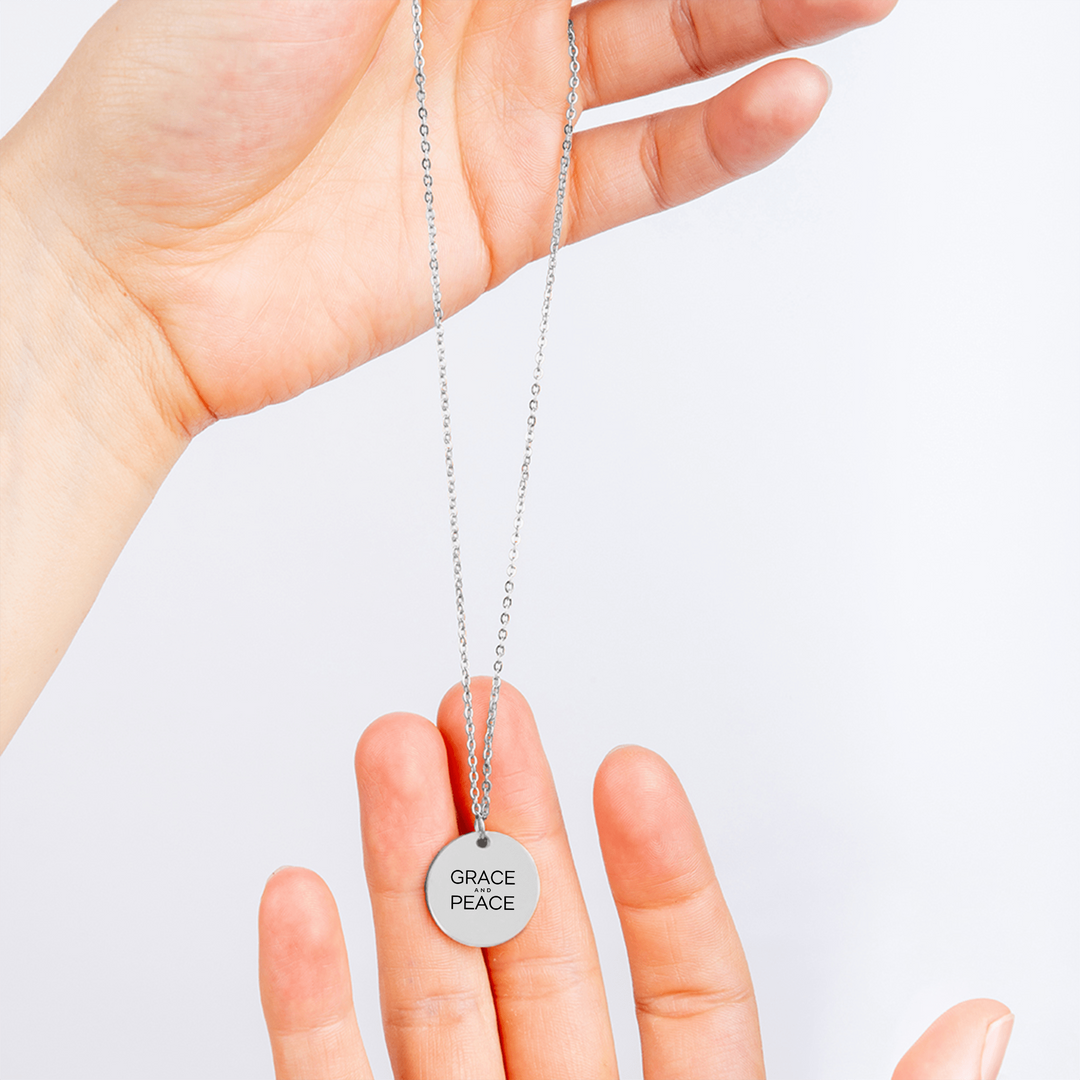 Christian Necklace Grace and Peace Pendant Pendant Necklaces