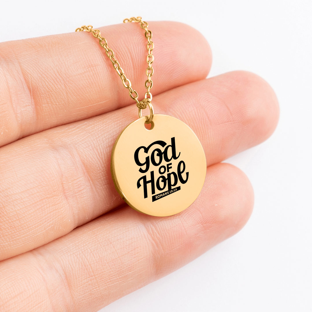 Christian Necklace God of Hope Pendant Pendant Necklaces